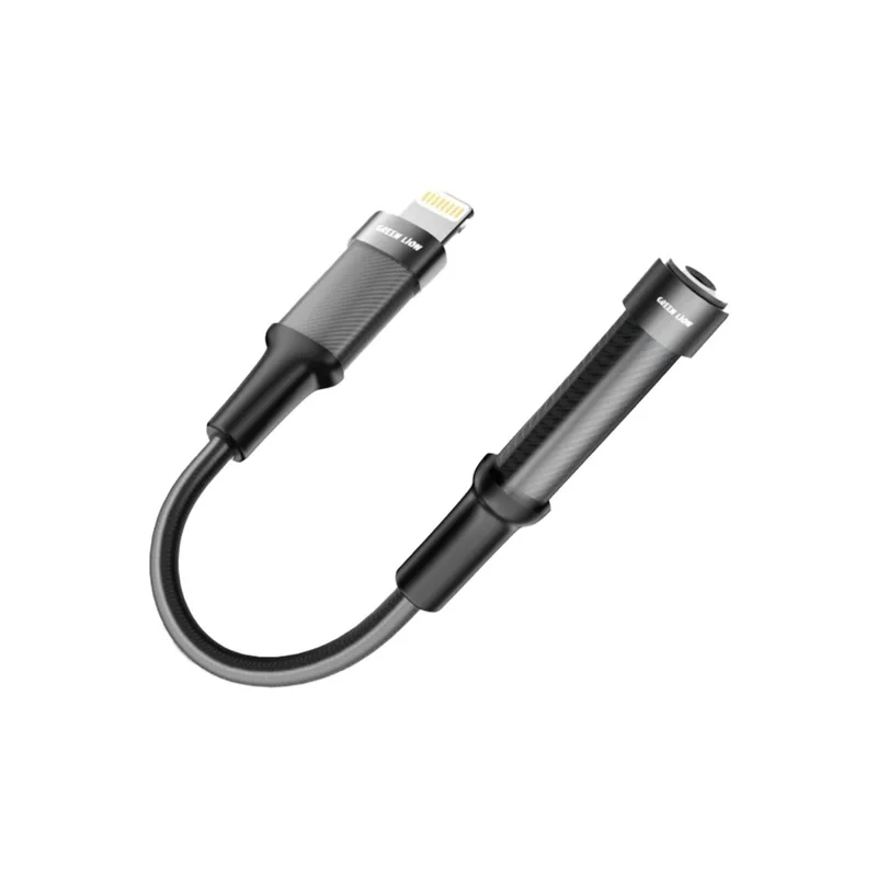 جک تبدیل 3.5ML به لایتنینگ GREEN LION مدل EARPHONE ADAPTER GNEARADLTAUX