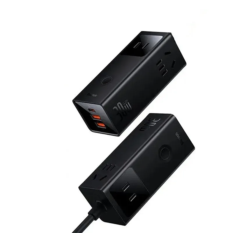 آداپتور و چندراهی BASEUS مدل 30w 3Port PowerCombo Digital PowerStrip CCGAN30-3ACC