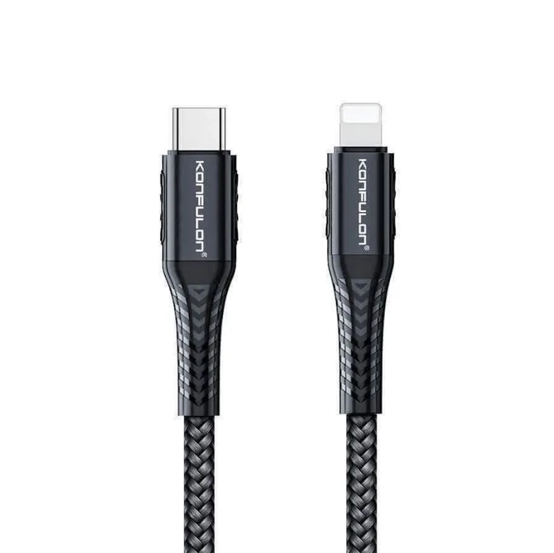 کابل شارژ KONFULON 20W مدل TYPE-C به LIGHTNING