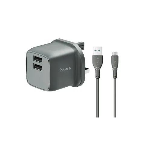 آداپتور 12Wبه همراه کابل micro usb پاوا مدل (PAWA POCKETMINI MICRO PM24UKM (3420