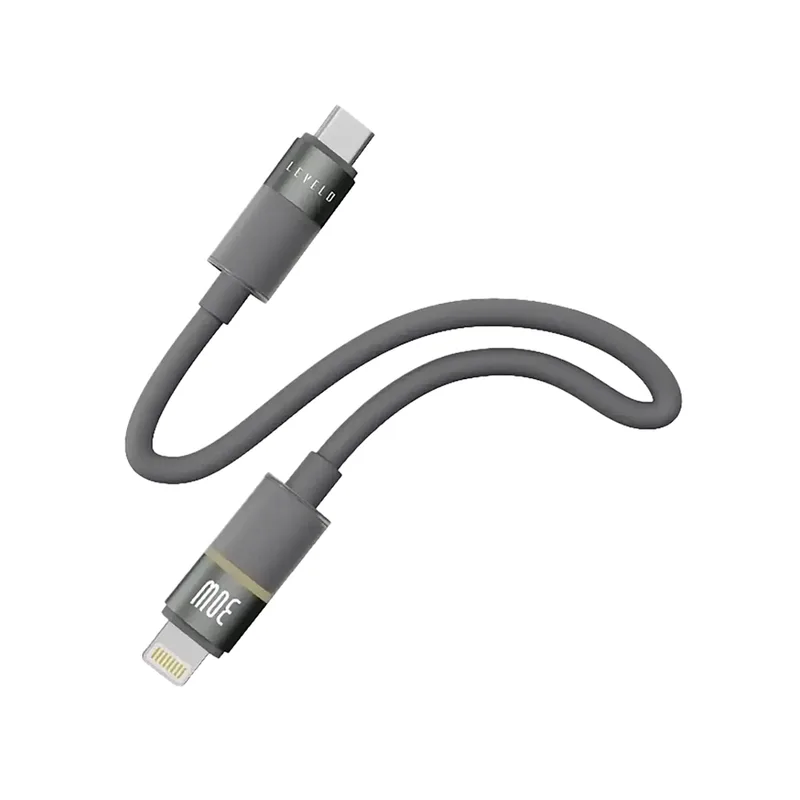 کابل شارژ تایپ سی 30w لِولو مدل LEVELO LUNO TYPE-C TO LIGHTNING