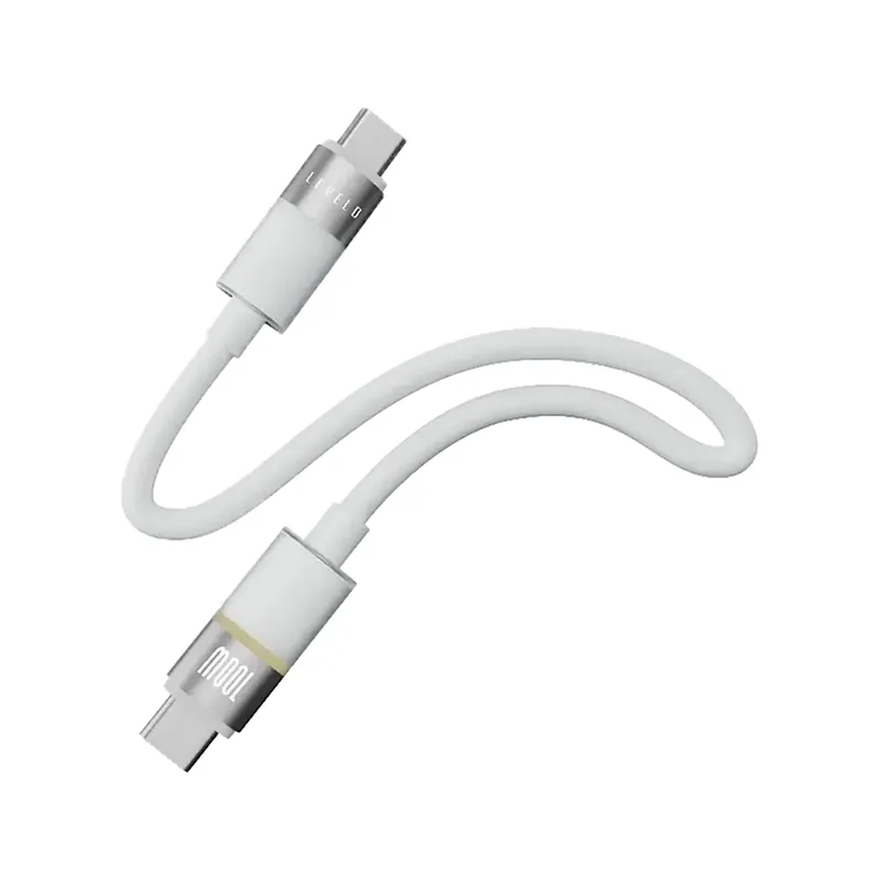 کابل شارژ تایپ سی 100w لِولو مدل LEVELO LUNO TYPE-C TO TYPE-C
