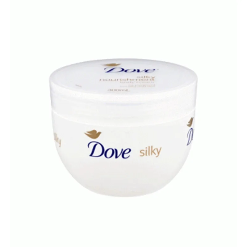 کرم مرطوب کننده دست و بدن مدل Silky حجم 300میل داو