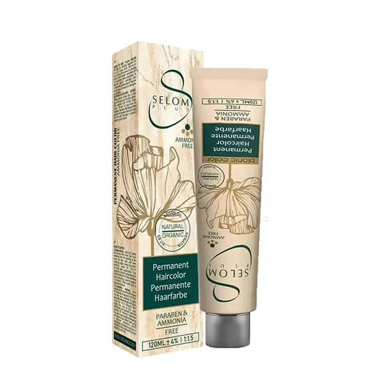 رنگ مو بدون آمونیاک سلوم پلاس سری دودی مدل SELOM PLUS HAIR COLOR