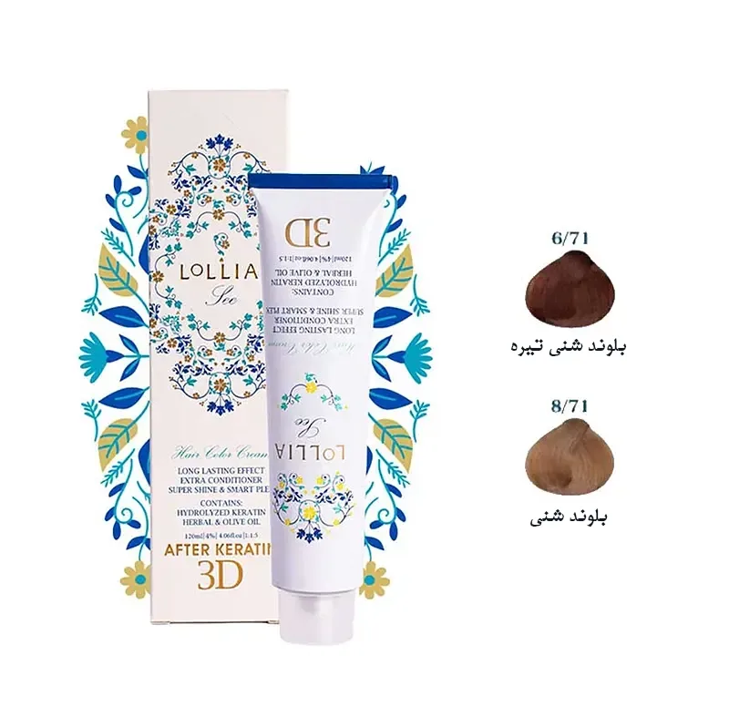 رنگ مو لولیا سری خاکستری مدل LOLLIA HAIR COLOR