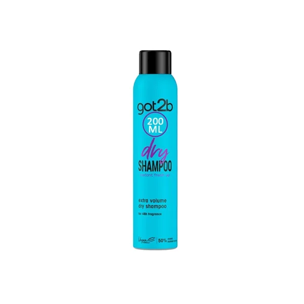 اسپری شامپو خشک مدل got2b extra volume برند Schwarzkopf حجم 200 میلی لیتر