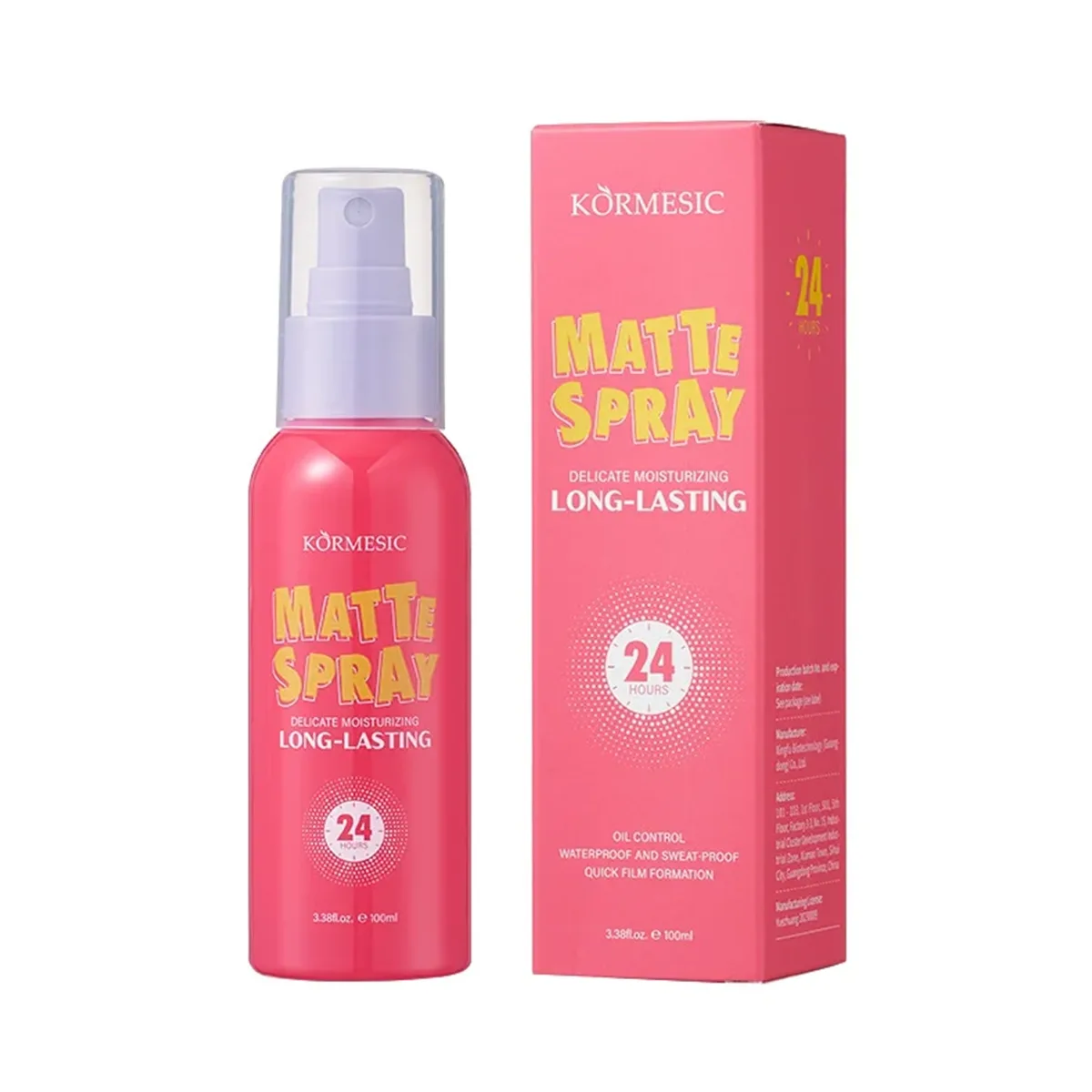 اسپری فیکساتور کورمسیک مدل KORMESIC 24H MATTE SPRAY