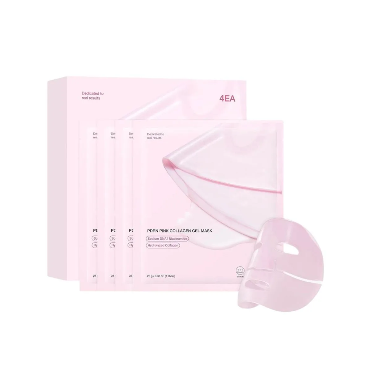 ماسک‌های ژلی صورتی PDRN و زرد مدیکیوب PDRN Pink Collagen Gel Mask Turmeric Brightening Gel Mask