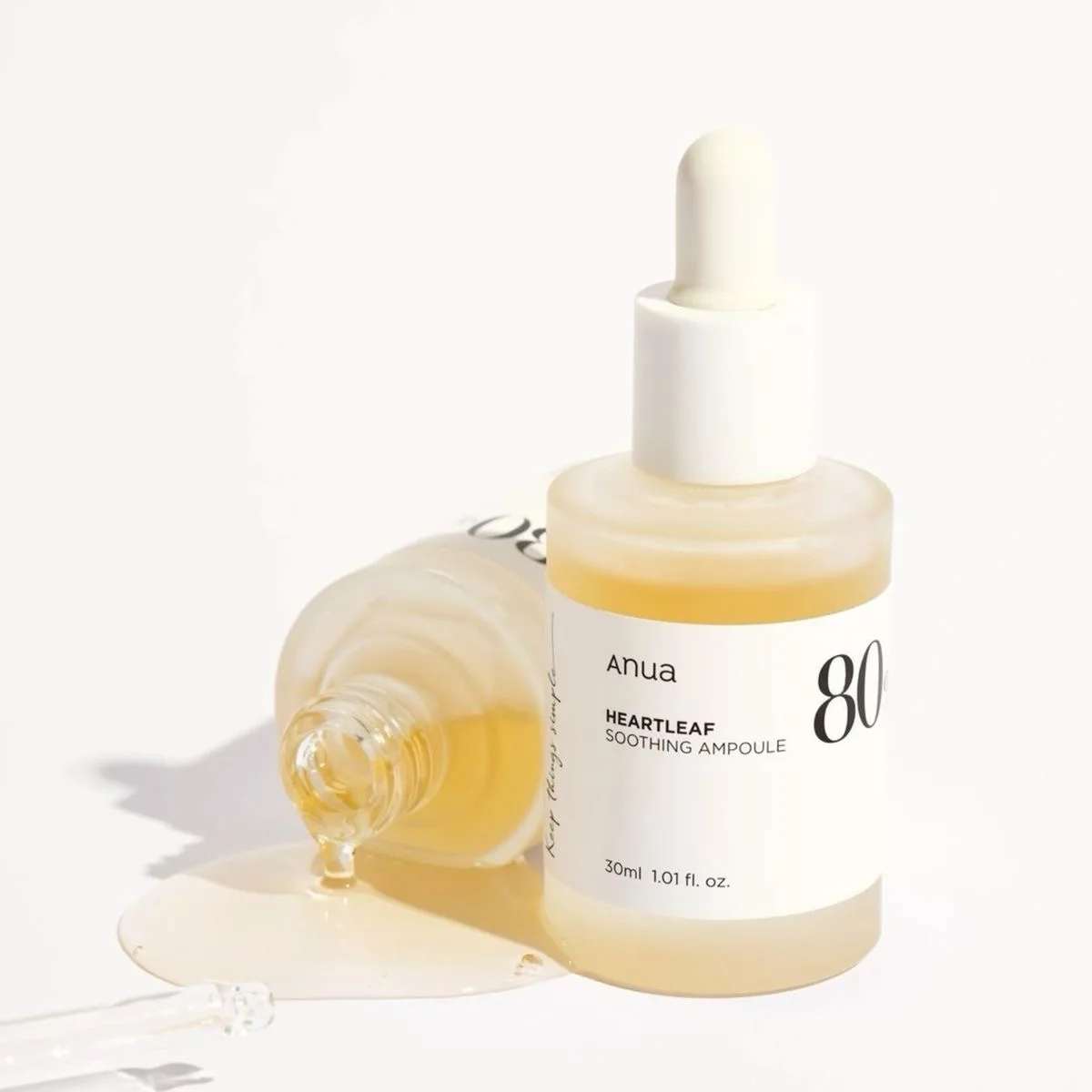 آمپول آبرسان و تسکین‌دهنده آنوا Anua Heartleaf 80 Moisture Soothing Ampoule